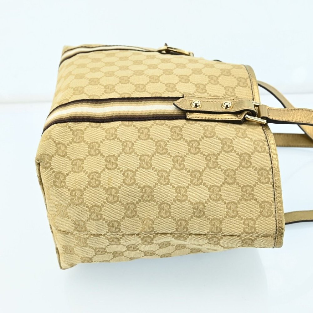 Auth Gucci Sherry Line Gg Pattern Tote #46206G26B - Picture 6 of 12